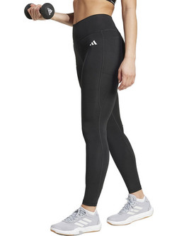 Adidas Optime Essentials Stash Pocket Γυναικείο Κολάν Μακρύ Ψηλόμεσο Μαύρο IT2280