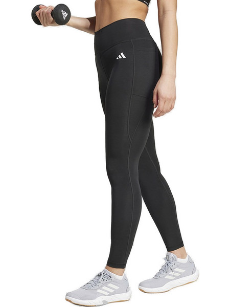 Adidas Optime Essentials Stash Pocket Γυναικείο Κολάν Μακρύ Ψηλόμεσο Μαύρο IT2280