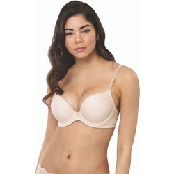 Norddiva Σουτιέν Balconette Push Up με Μπανέλα Μπεζ 8023