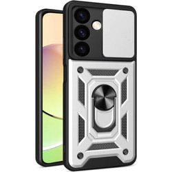Bodycell Armor Slide Ring Holder Back Cover Silver (Samsung Galaxy S24)