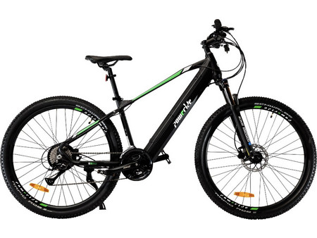 Poweride Ηλεκτρικό Ποδήλατο Mountain 27.5" 250W με 24 Ταχύτητες και Δισκόφρενα Μαύρο