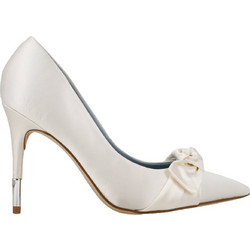 Nine West Γόβες με Τακούνι Στιλέτο & Φιόγκο Εκρού BOWY701-150