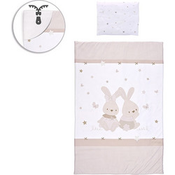 Lorelli Little Rubbits Σετ Κούνιας White/Ecru 5τμχ