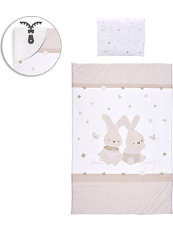 Lorelli Little Rubbits Σετ Κούνιας White/Ecru 5τμχ
