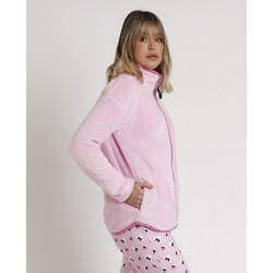Admas Γυναικεία Ρόμπα Χειμωνιάτικη Fleece Ροζ 67125