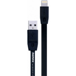 Remax RC-001i Flat USB-A to Lightning Cable 2m Black RC-001I