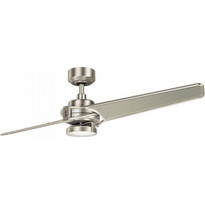 Kichler Xety KLF-XETY-56-BN Ανεμιστήρας Οροφής 142cm με Φως & Τηλεχειριστήριο Ασημί