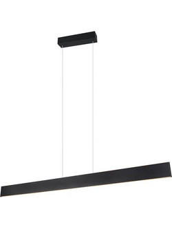 Trio Lighting Galway Κρεμαστό Φωτιστικό Οροφής Ράγα Μονόφωτο LED με Ρυθμιζόμενο Λευκό Φως Μαύρο 349710132