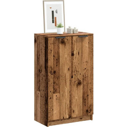 vidaXL Παπουτσοθήκη Μοριοσανίδας Καφέ M59xΠ35xY100cm 856993
