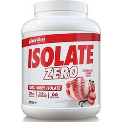 Per4m Isolate Zero Strawberry Creme Πρωτεΐνη Ορού Γάλακτος Γράμμωσης 2kg