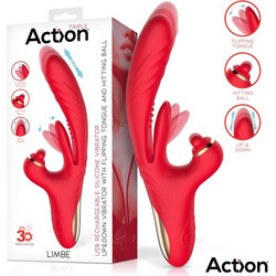 IntoYou Action Limbe Δονητής Rabbit Κόκκινος