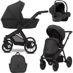 Kunert Brav Καρότσι Μωρού 3 σε 1 Eco Leather Black