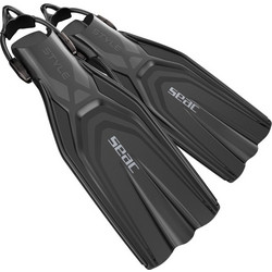 Seac Sub Open Heel Sling Strap Βατραχοπέδιλα Κατάδυσης Black