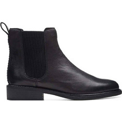 Clarks Cologne Arlo 2" Γυναικεία Μποτάκια Chelsea Δερμάτινα Μαύρα με Χοντρό Χαμηλό Τακούνι 26174767