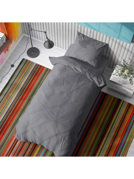 Dimcol Σεντόνι Μονό Βαμβακερό 160x240 Solid 495 Dark Grey