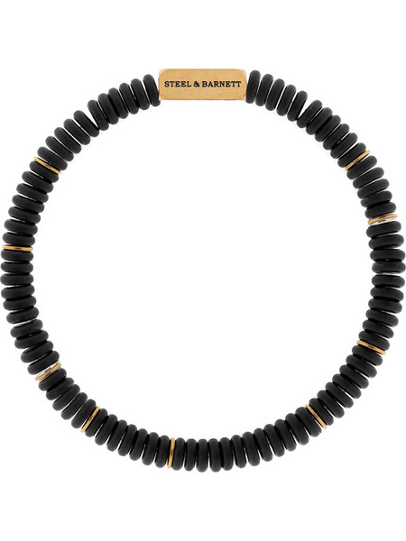 Steel & Barnett Two Tone Ανδρικό Βραχιόλι από Ατσάλι Επιχρυσωμένο SBTT001