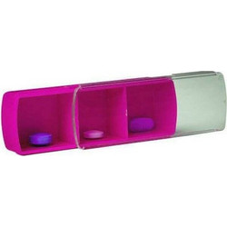 Anabox Mini Θήκη Χαπιών 3 Θέσεων Φούξια