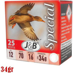 J&B Special Φυσίγγια Συγκέντρωσης 12Cal 70mm 34gr 25τμχ