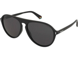 Polaroid Eyewear PLD6225/S 807/M9 Ανδρικά Γυαλιά Ηλίου Aviator Κοκάλινα Μαύρα με Μαύρο Φακό
