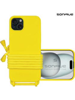 Sonique Carryhang Back Cover Yellow (iPhone 15 Plus)
