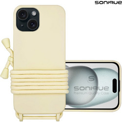 Sonique Carryhang Back Cover Beige (iPhone 15)