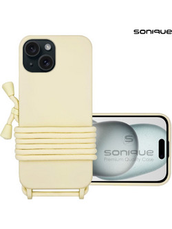 Sonique Carryhang Back Cover Beige (iPhone 15)