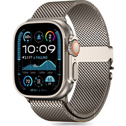 Tech-Protect Milano Λουράκι Μεταλλικό Titanium (Apple Watch 44 / 45 / 46 / 49mm)