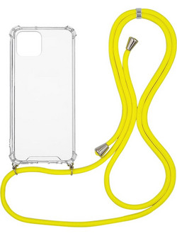 Sonique Armor Clear Back Cover Transparent / Yellow (iPhone 12 Pro Max)