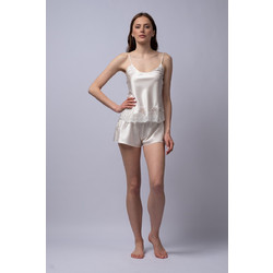 Pen-Ky Νυφικό Babydoll Καλοκαιρινό Σατέν Εκρού 56005C2