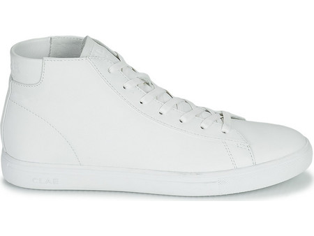CLAE Bradley Mid Ανδρικά Sneakers Μποτάκια Λευκά CL21ABM02-WWL