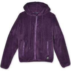 BodyTalk Γυναικεία Ζακέτα Fleece Μακριά με Κουκούλα και Φερμουάρ Μωβ 1242-900222-00825