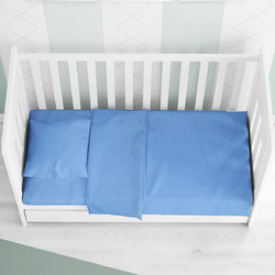 Dimcol Solid 498 Βρεφικό Πάπλωμα Κούνιας 160x120cm Μπλε