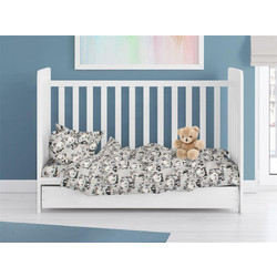 Dimcol Panda Bear 96 Βρεφικό Πάπλωμα Κούνιας 160x120cm Γκρι
