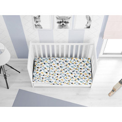Dimcol Hearts 11 Βρεφικό Πάπλωμα Κούνιας 160x120cm Γκρι Πράσινο