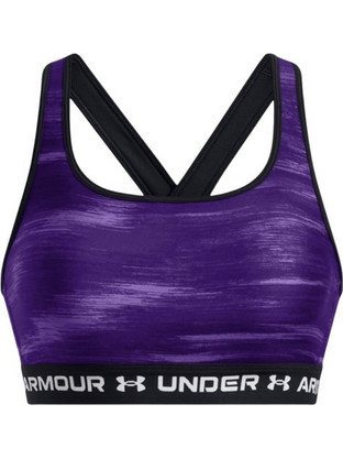 Under Armour Mid Crossback Sports Αθλητικό Μπουστάκι με Υψηλή Στήριξη & Ελαφριά Ενίσχυση Μωβ 1361042-500