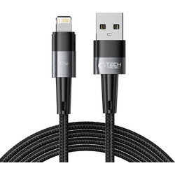 Tech-Protect Ultraboost Braided USB-A to Lightning Cable 12W 2m Grey 9490713934173