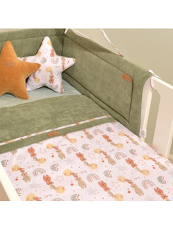 Baby Oliver Des 413 Σετ Κούνιας Khaki/Pink 2τμχ