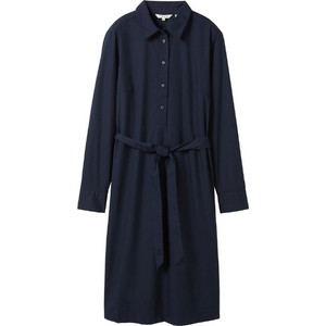 Tom Tailor Midi Καθημερινό Φόρεμα Navy Μπλε 1043043-10668