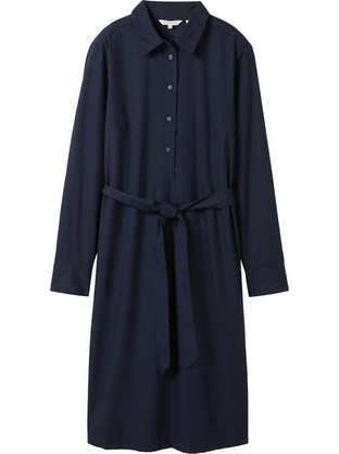 Tom Tailor Midi Καθημερινό Φόρεμα Navy Μπλε 1043043-10668