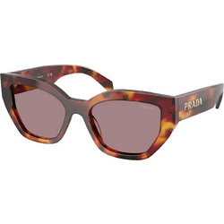 Prada PRA09S 22A20I Γυναικεία Γυαλιά Ηλίου Cat Eye Κοκάλινα Ταρταρούγα με Καφέ Φακό