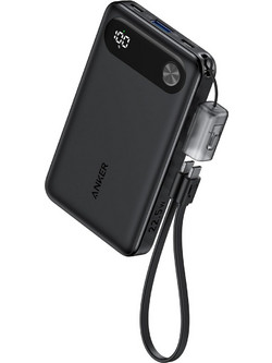 Anker Power Bank 10000mAh 22.5W με Θύρα USB-A & 2 Θύρες USB-C Black