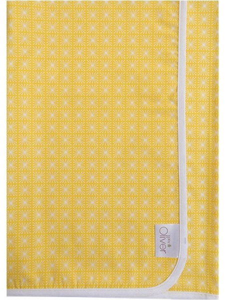 Baby Oliver Des 178 Πάνα Αγκαλιάς Χασέ Κίτρινη 80x80cm