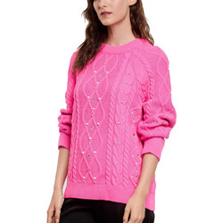 Fibes Fashion Γυναικεία Πλεκτή Μπλούζα Φούξια 03-6509N