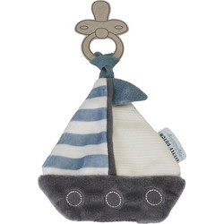Little Dutch Sailors Bay Βαρκάκι Πανάκι Παρηγοριάς Λευκό Navy Μπλε LD8618