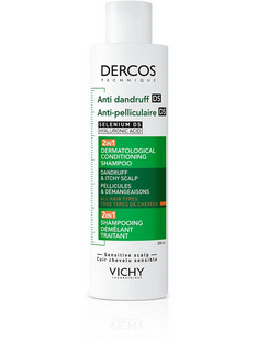 Vichy Dercos Anti-Dandruff DS 2in1 Σαμπουάν & Conditioner κατά της Ξηροδερμίας & της Πιτυρίδας 200ml