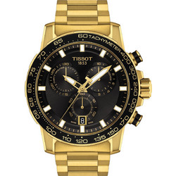 Tissot Supersport Ανδρικό Ρολόι Χρονογράφος με Χρυσό Μεταλλικό Μπρασελέ T125.617.33.051.01