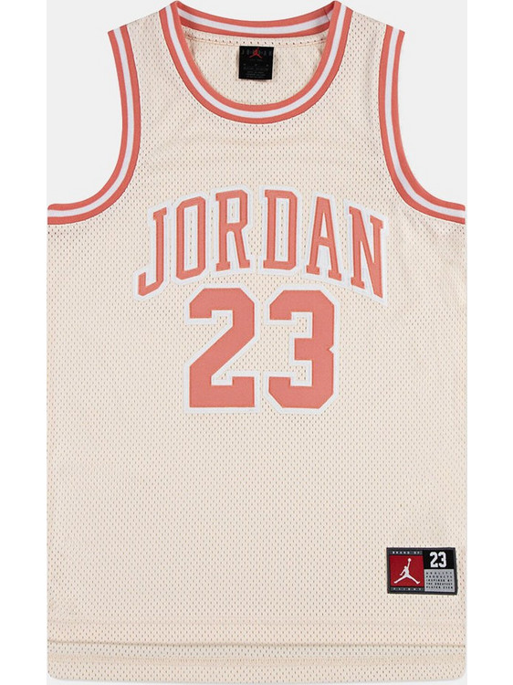 Jordan Jdn 23 Παιδικό T-Shirt Αμάνικο Μπεζ Κόκκινο 45A773-AAK