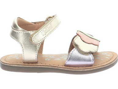 Kickers Παιδικά Πέδιλα για Κορίτσι Ανατομικά Χρυσά Ροζ Χρυσά 1202340-30-0