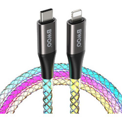 Bwoo X279C-L Braided USB-C to Lightning Cable 27W 2m Multicolor 6933654811095