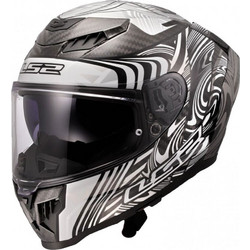 LS2 FF807 Dragon Enthum Gloss Silver Κράνος Μηχανής Full Face 1400gr